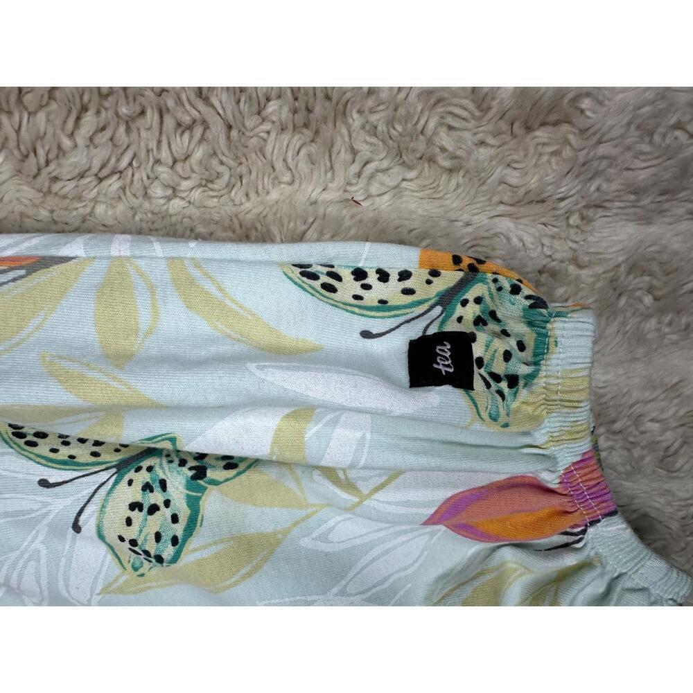 Tea Collection mint green butterfly flutter sleeve cotton short romper Size 3-6M - Picture 6 of 6